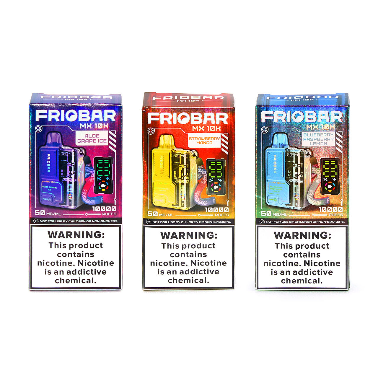 friobar mx 10000 puffs disposable vape 5ct/display FrioBar MX 10K Vape Disposable | $16.99