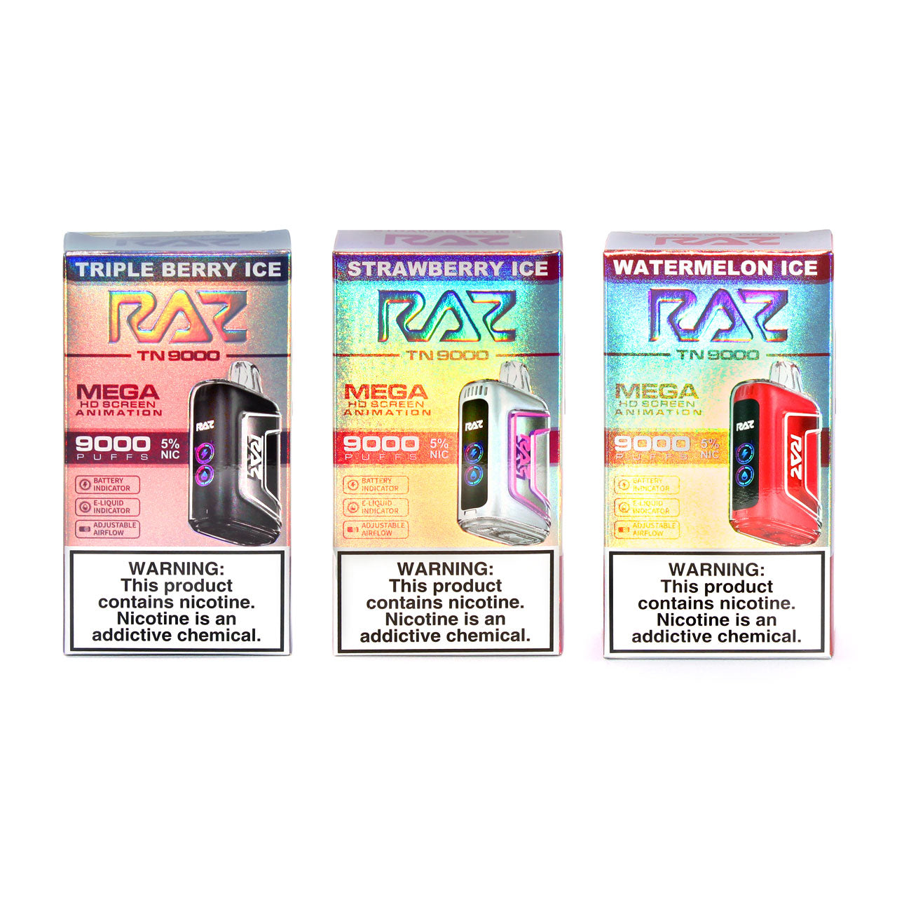 Raz Rainbow Flavor RAZ TN9000 by Geek Vape Disposable Vape Raz Rainbow Flavor RAZ TN9000 by Geek Vape Disposable Vape