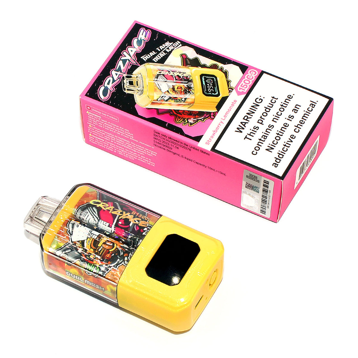 crazyace b15000 dual tank disposable vape Crazyace B15000 Disposable Vape