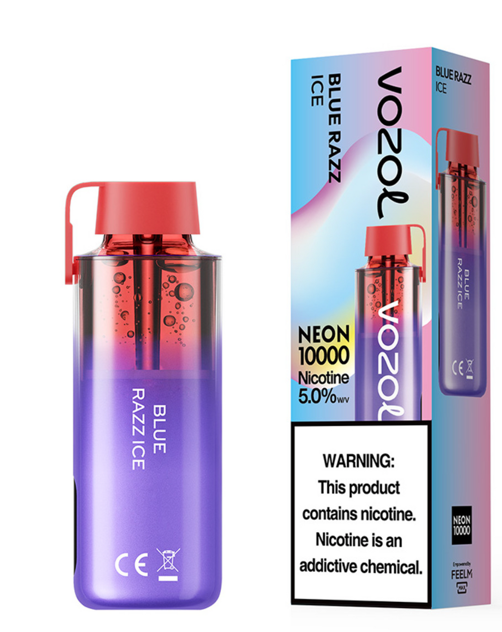 10000 vozol neon Review Vozol Neon 10000 puffs visible liquid. Specifications main image 0