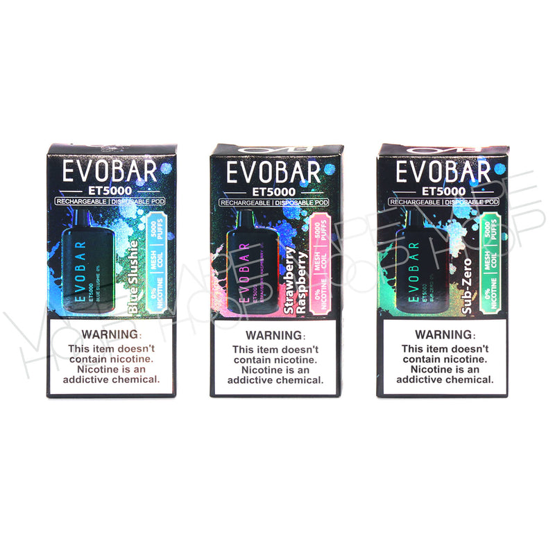 EVOBAR ET5000 ZERO NICOTINE Vape