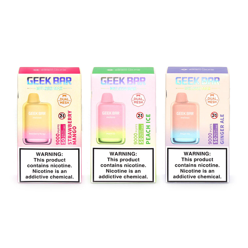 Geek Bar Meloso MAX 9000 Disposable Vape | $16.49 | All flavors Geek Bar Meloso MAX 9000 Disposable Vape | $16.49 | All flavors