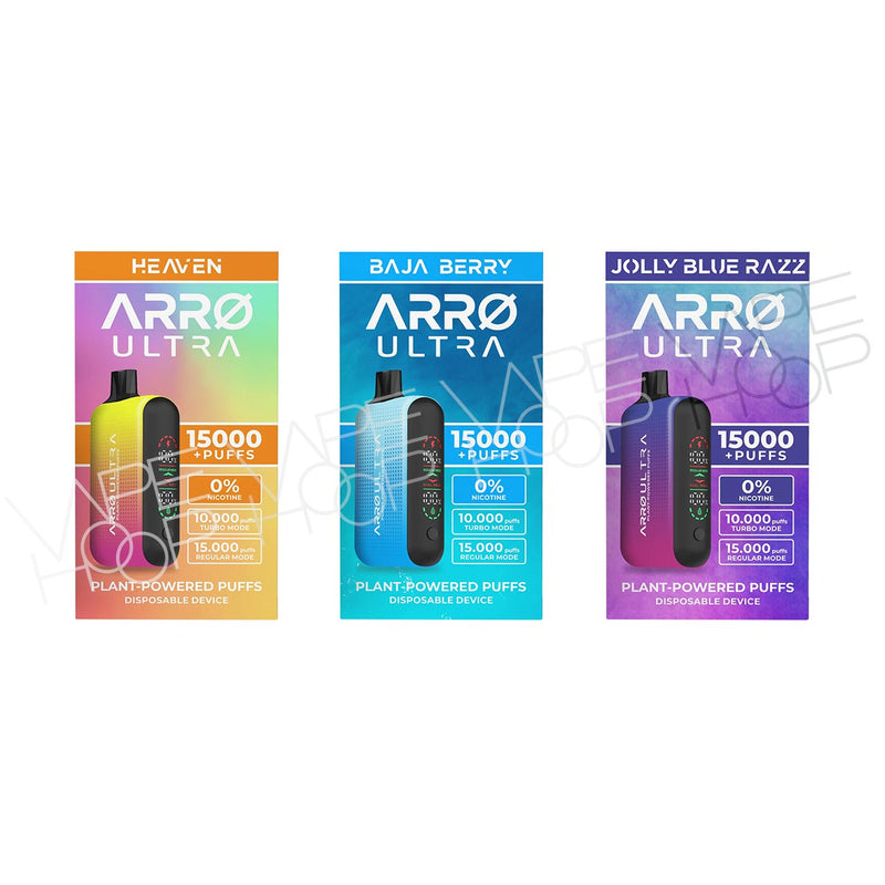 Arro Ultra Plant Powered ZERO NICOTINE Vape | 0% | NO NICOTINE 15000 puffs Arro Ultra Plant Powered ZERO NICOTINE Vape | 0% | NO NICOTINE 15000 puffs