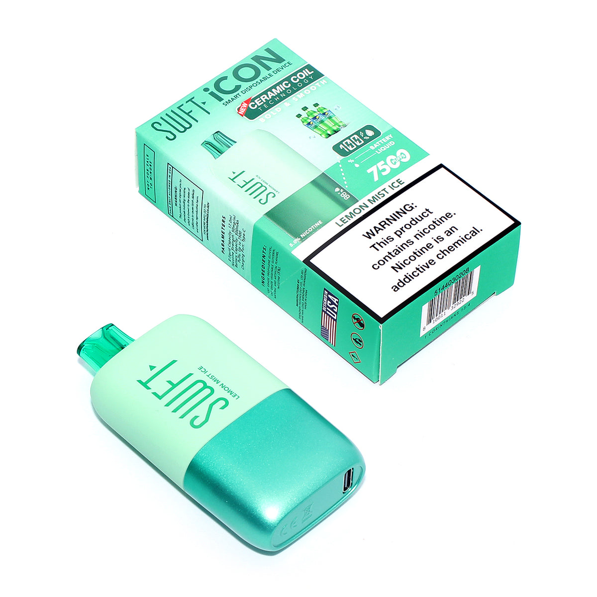 swft icon 7500 puffs disposable vape SWFT iCON 7500 Puffs Rechargeable Disposable Vape - 17ML main image 1