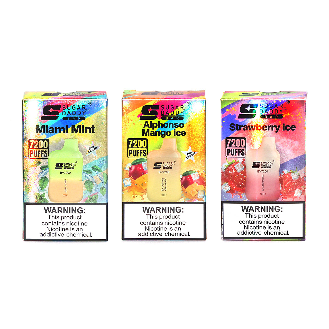 Sugar Daddy Bar BV7200 Vape Disposable 15.99 Sugar Bar Vape