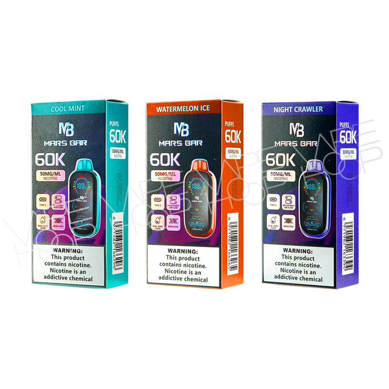 Mars Bar 60K Puffs Vape | Bold Nicotine Hits | 25ML Disposable Mars Bar 60K Puffs Vape | Bold Nicotine Hits | 25ML Disposable