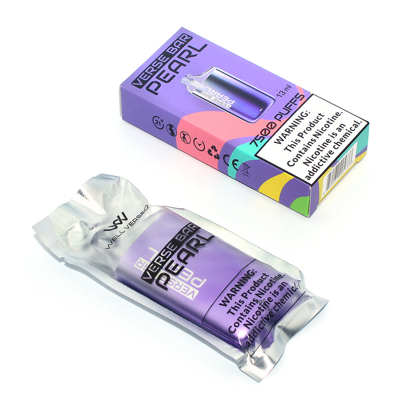Verse Bar Pearl 7500 Vape Disposable | $15.99 | Verse Bar Pearl Vape Verse Bar Pearl 7500 Vape Disposable | $15.99 | Verse Bar Pearl Vape