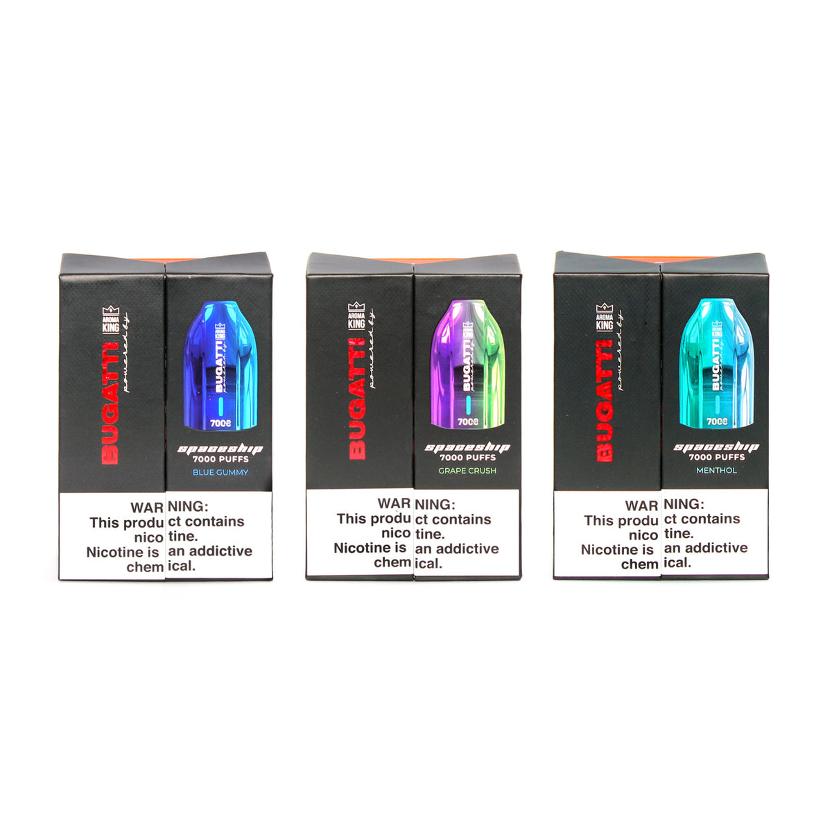 Bugatti Spaceship 7000 Vape Disposable | $16.99 | 7000 puff Aroma King