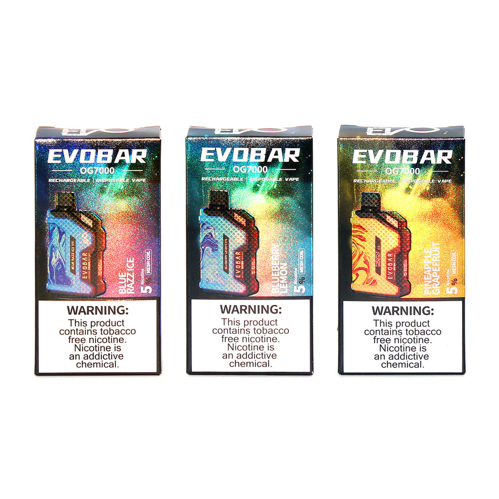 EvoBar OG7000 Disposable Vape | All flavors | OG7000 Vape by EVO BAR EvoBar OG7000 Disposable Vape | All flavors | OG7000 Vape by EVO BAR