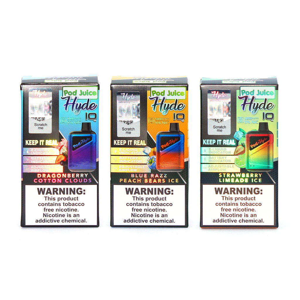 Hyde IQ x Pod Juice RECHARGE Disposable Vape | $ 15.99 | Vape by Hyde Hyde IQ x Pod Juice RECHARGE Disposable Vape | $ 15.99 | Vape by Hyde